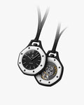 OCHO NEGRO Royal Pop model watch with Bio Ceramic case and black silicone strap