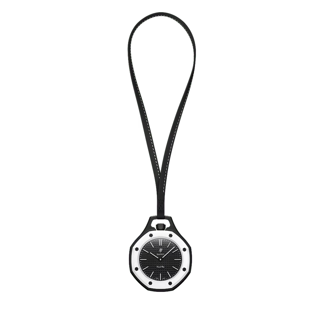OCHO NEGRO Royal Pop model watch with Bio Ceramic case and black silicone strap